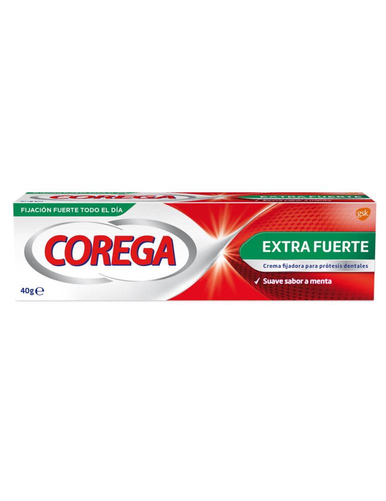COREGA ULTRA EXTRA FUERTE 40 G ROJO