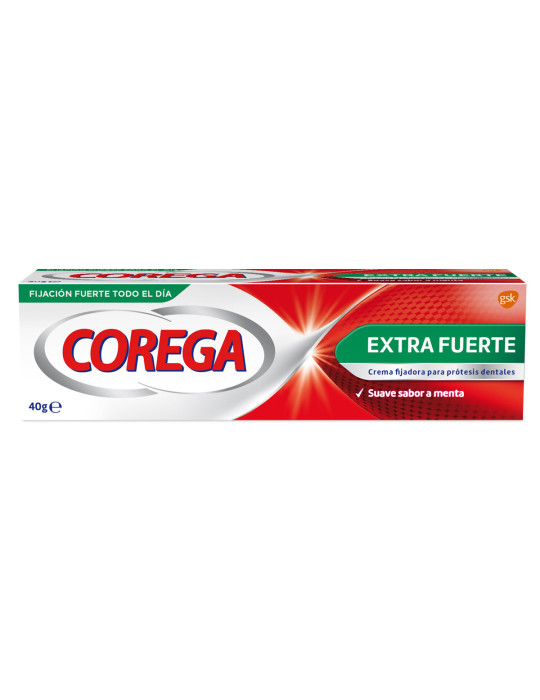 COREGA ULTRA EXTRA FUERTE 40 G ROJO