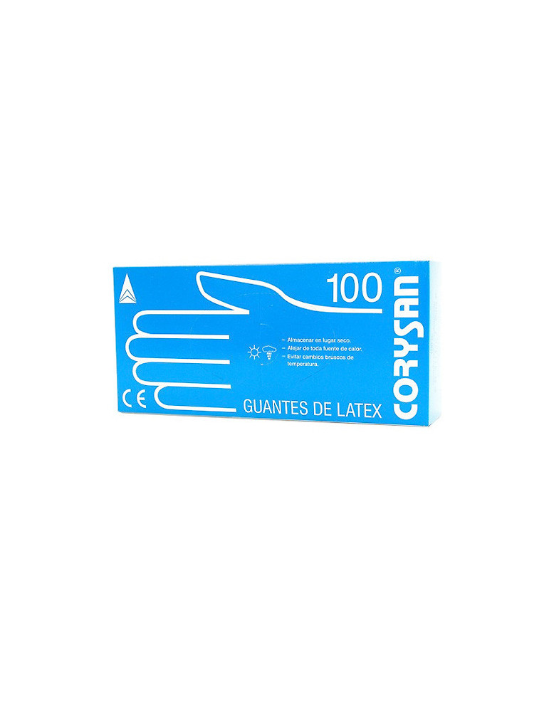 GUANTES LATEX CORYSAN T- PEQ 100 U