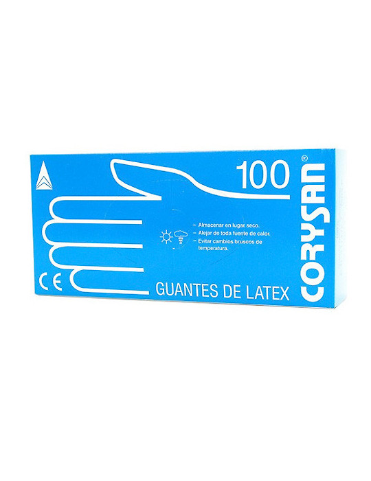 GUANTES LATEX CORYSAN T- PEQ 100 U