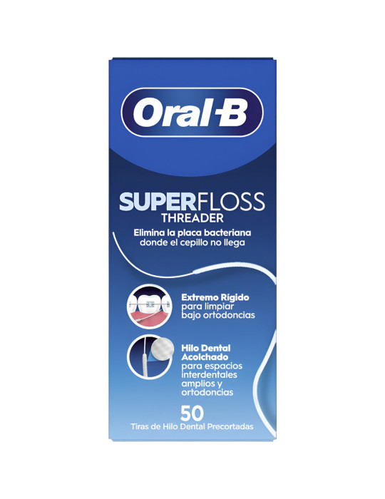 ORAL B SUPERFLOSS SEDA DENTAL 50 MTS MENTA