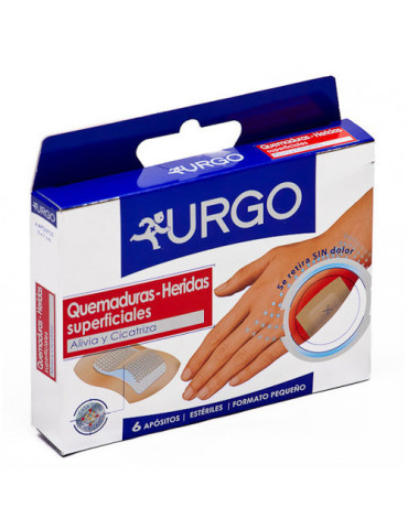 APOSITO URGO QUEMADURAS HERIDAS 6 UNID