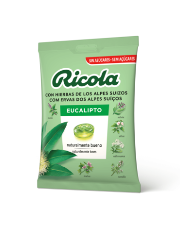 RICOLA CARAMELOS SIN AZUCAR EUCALIPTO CAJA