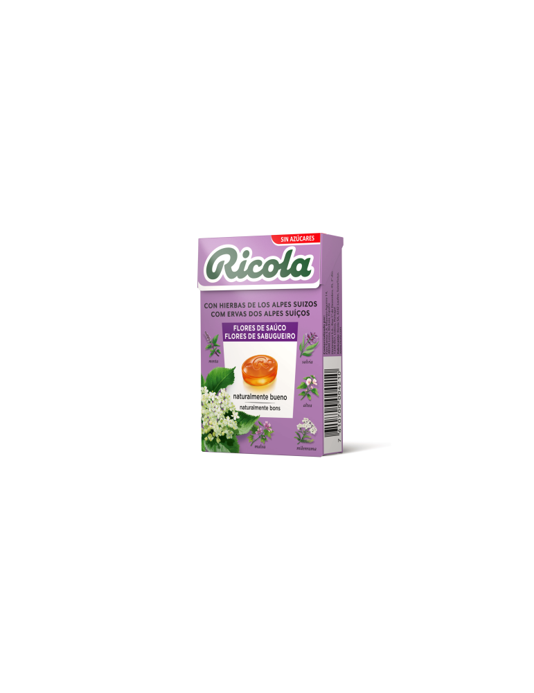 RICOLA CARAMELOS SIN AZUCAR FLOR DE SAUCO 50 G