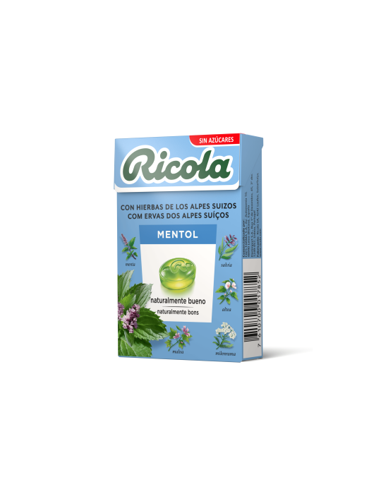 RICOLA CARAMELOS SIN AZUCAR MENTA MONTAÑA 50GR