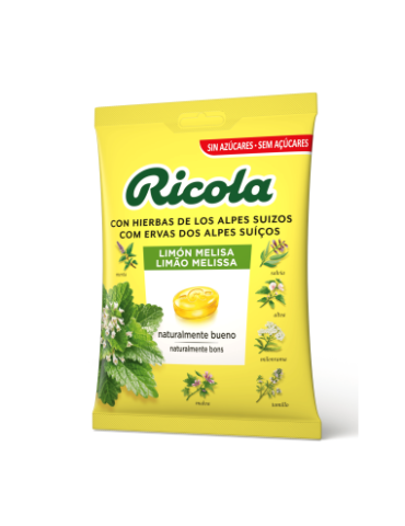 RICOLA CARAMELOS SIN AZUCAR LIMON MELISA CAJA 2