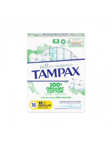 TAMPAX COMPAK PEARL TAMPON 100%ALG REGULAR 16