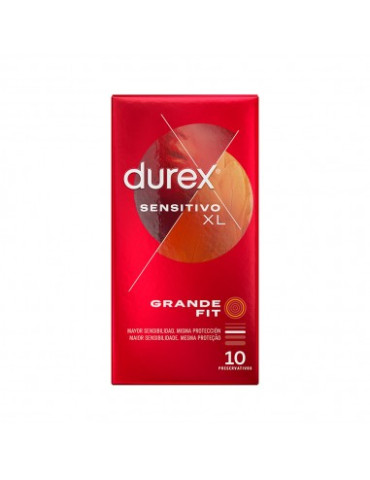 DUREX SENSITIVO XL PRESERVATIVOS 10 U