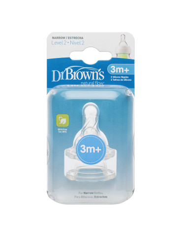 TETINA SILICONA DR BROWN´S BOCA ESTRECHA NIVEL 2