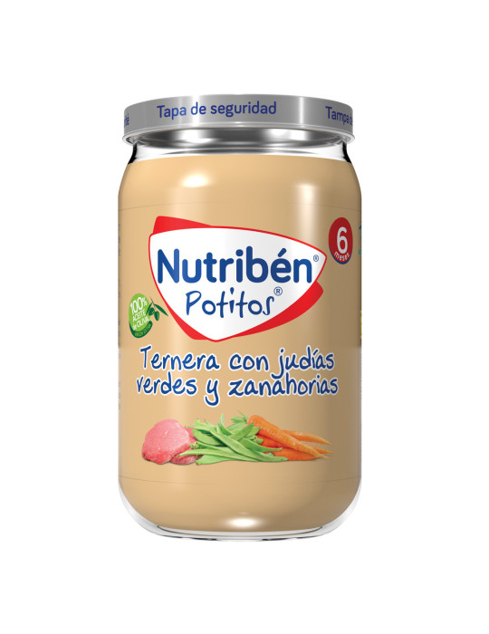 NUTRIBEN TERNERA CON JUDIAS VERDES Y ZANAHORIAS