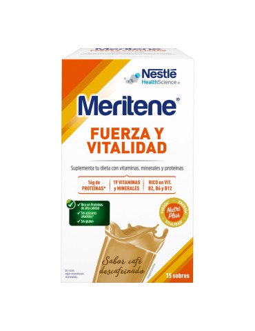 MERITENE CAFE DESCAFEINADO 15X30G