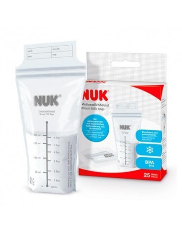 BOLSAS DE LECHE MATERNA NUK 25 U