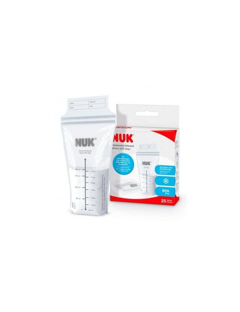 BOLSAS DE LECHE MATERNA NUK 25 U