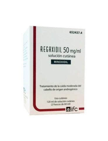 REGAXIDIL 50 MG/ML MINOXIIL 5% 2X60ML