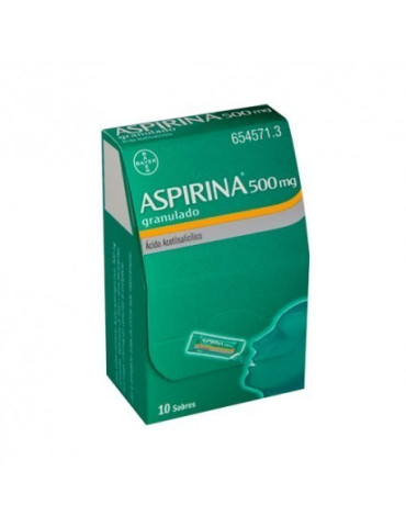 ASPIRINA 500 MG GRANULADO 10 SOBRES (SIN AGUA)