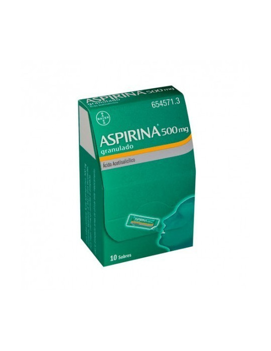 ASPIRINA 500 MG GRANULADO 10 SOBRES (SIN AGUA)