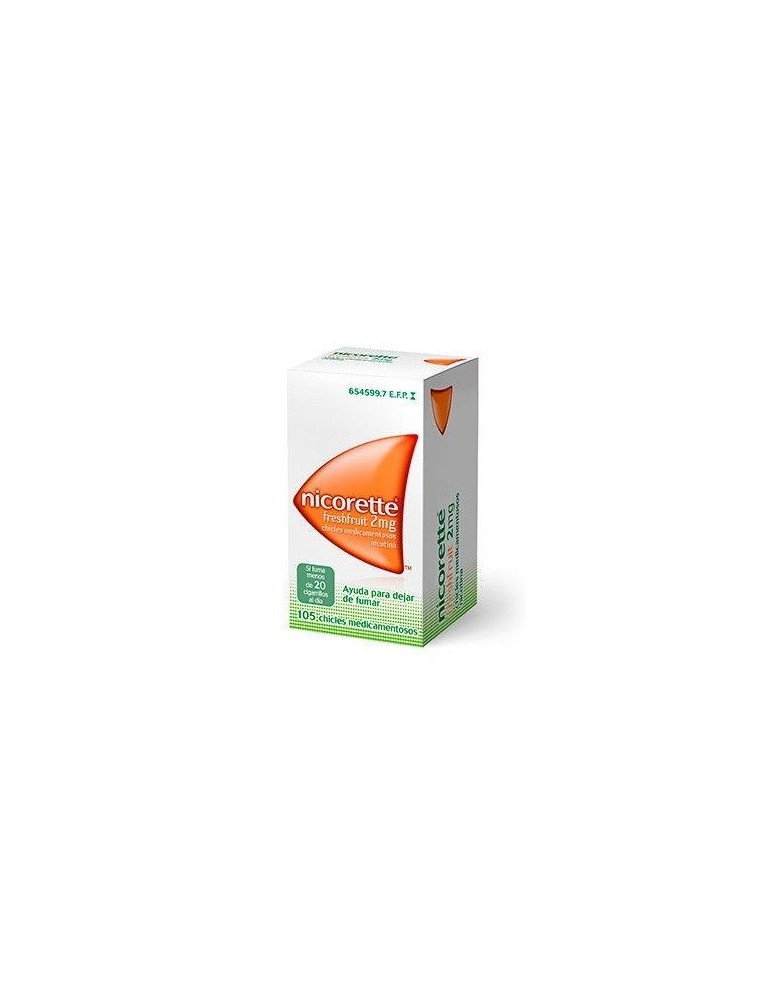 NICORETTE FRESHFRUIT 2 MG 105 CHICLES