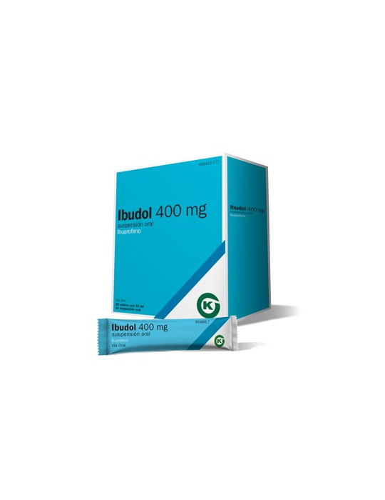 IBUDOL 400 MG 20 SOBRES SUSPENSION ORAL SIN AGUA