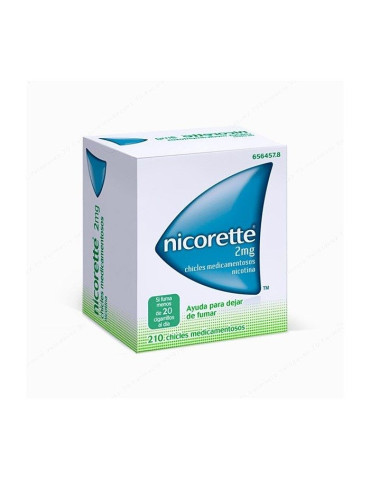 NICORETTE 2 MG 210 CHICLES
