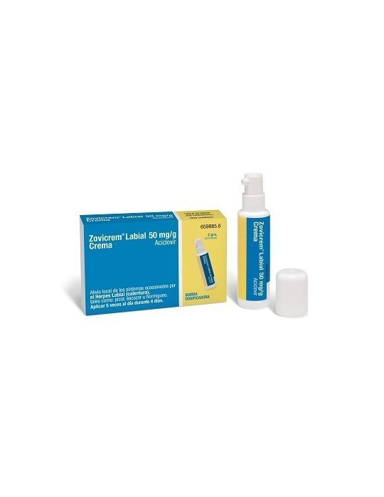 ZOVICREM LABIAL 5% BOTELLA 2 G APICADOR