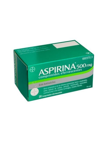 ASPIRINA 500 MG 20 COMP EFERVESCENTES