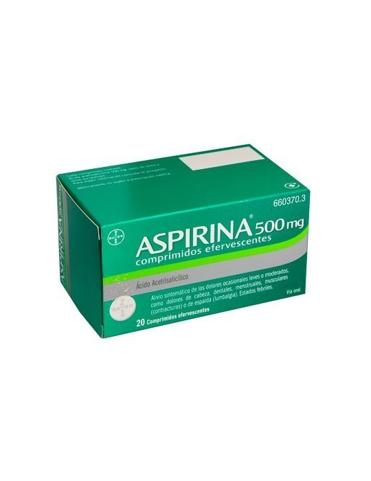 ASPIRINA 500 MG 20 COMP EFERVESCENTES
