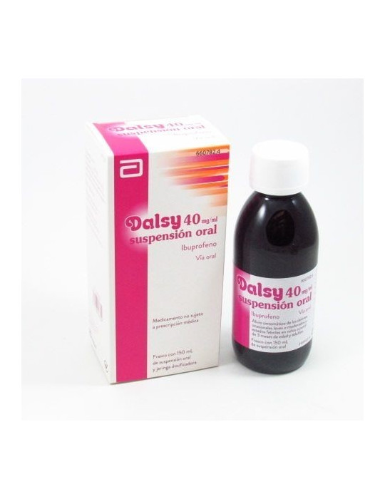 DALSY 4% 200MG/5ML SUSPENSION ORAL 150 ML ROSA