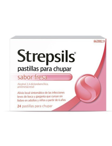 STREPSILS FRESA 24 PASTILLAS