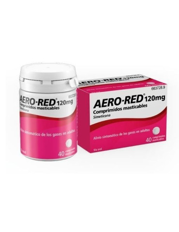 AERO RED 120 MG 40 COMPR MASTIC SABOR NEUTRO