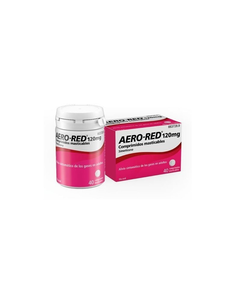AERO RED 120 MG 40 COMPR MASTIC SABOR NEUTRO