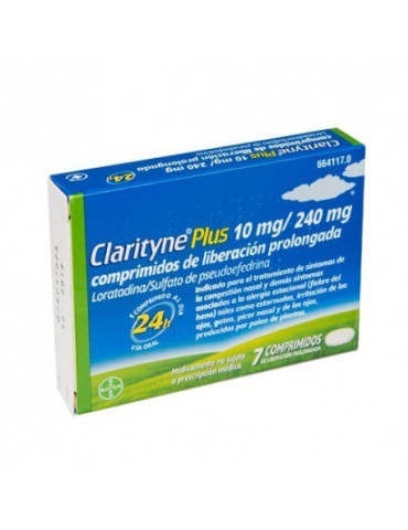 CLARITYNE PLUS 10/240MG 7 COMP