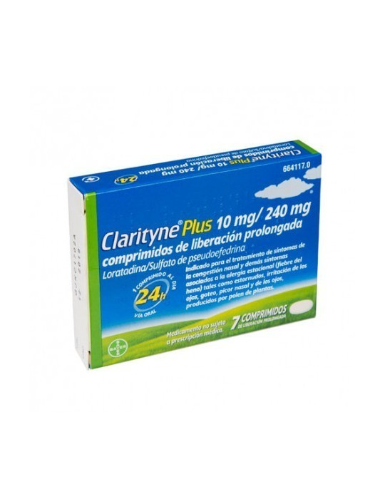 CLARITYNE PLUS 10/240MG 7 COMP