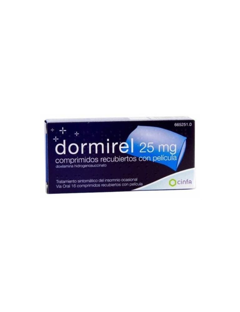 DORMIREL 25 MG 16 COMP AZUL