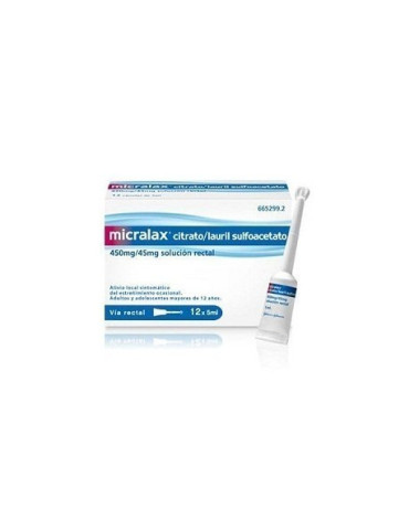 MICRALAX 12 MICROENEMAS 5 CC ENEMA