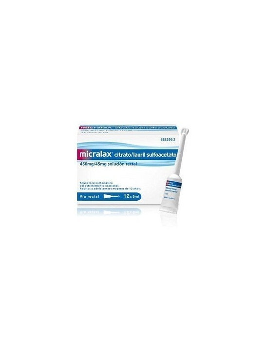 MICRALAX 12 MICROENEMAS 5 CC ENEMA