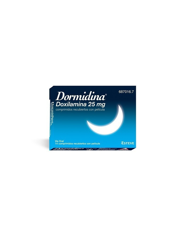 DORMIDINA 25 MG 14 COMP AZUL