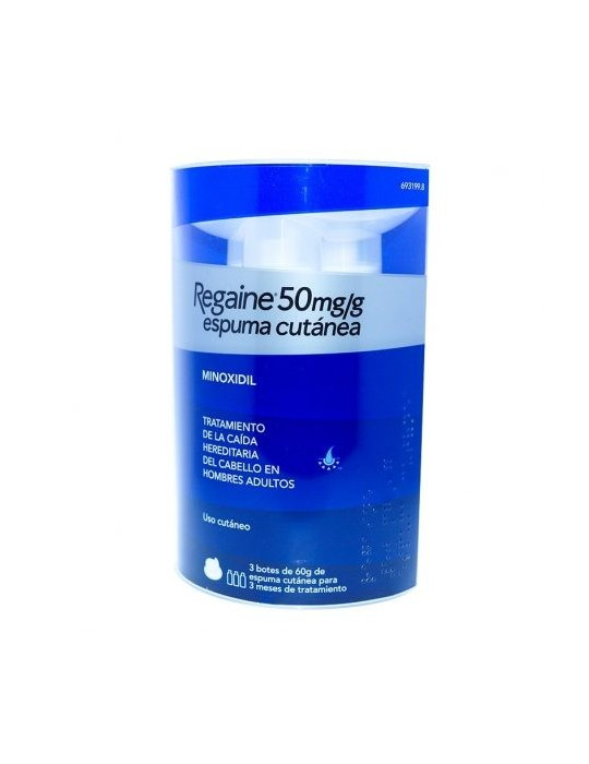 REGAINE 50 MG/G ESPUMA 3 UN