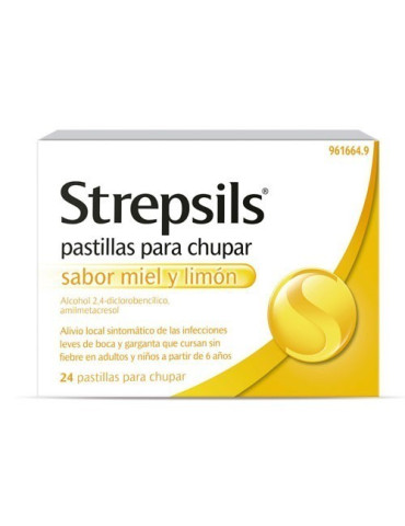 STREPSILS LIMON 24 PASTILLAS
