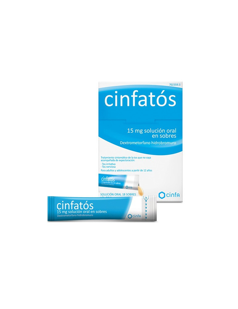 CINFATOS 15 MG 18 SOBRES SOLUCION ORAL STICK
