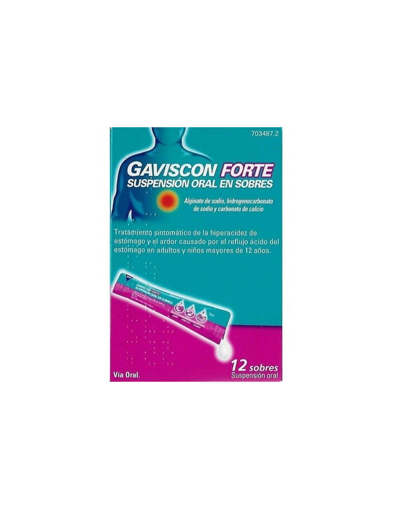 GAVISCON FORTE 12 SOBRES SUSP ORAL 10 ML SINAGUA