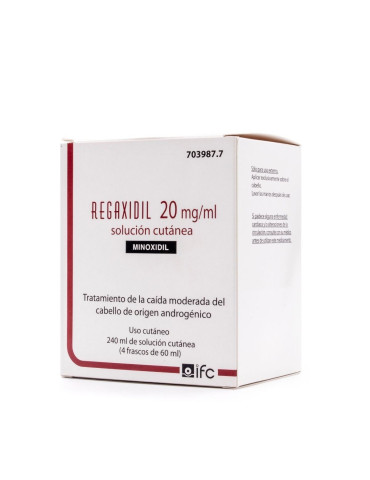 REGAXIDIL 20 MG/ML MINOXIIL 2% 4X60ML