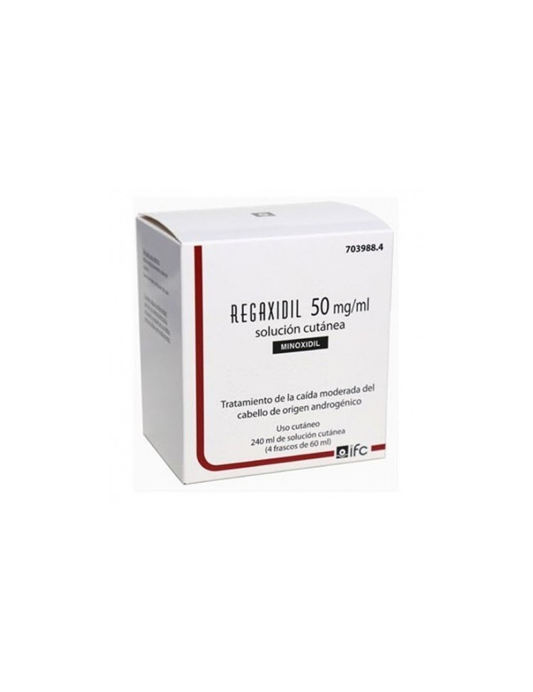 REGAXIDIL 50 MG/ML MINOXIIL 5% 4X60ML