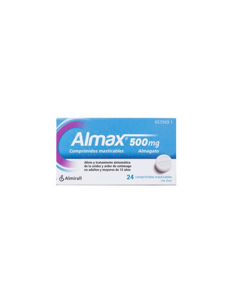 ALMAX 500 MG 24 COMP MASTICABLES