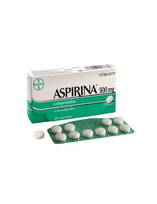 ASPIRINA 500 MG 20 COMP ADULTOS