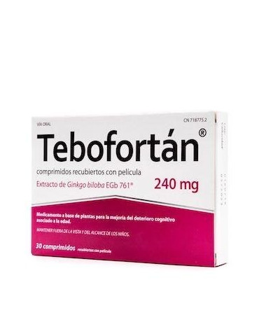 TEBOFORTAN 240 MG 30 COMPRIMIDOS RECUBIERTOS