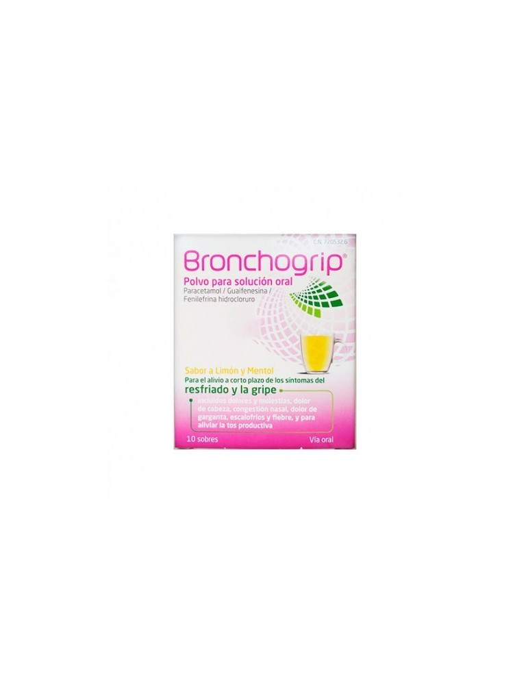 BRONCHOGRIP GRIPE LIMON MENTA 10 SOBRES