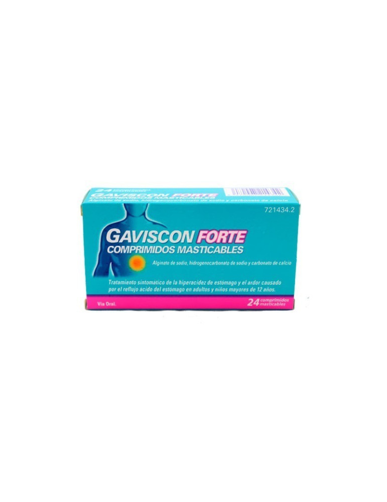 GAVISCON FORTE 24 COMPRIMIDOS MASTICABLES