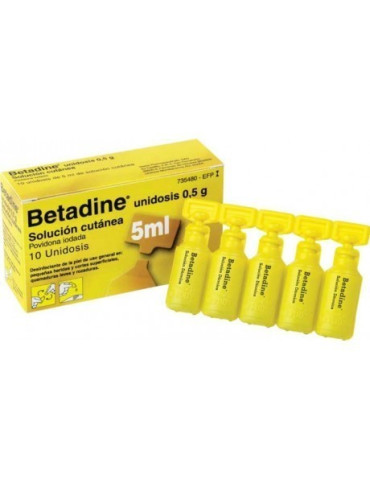 BETADINE 10 UNIDOSIS 0,5ML