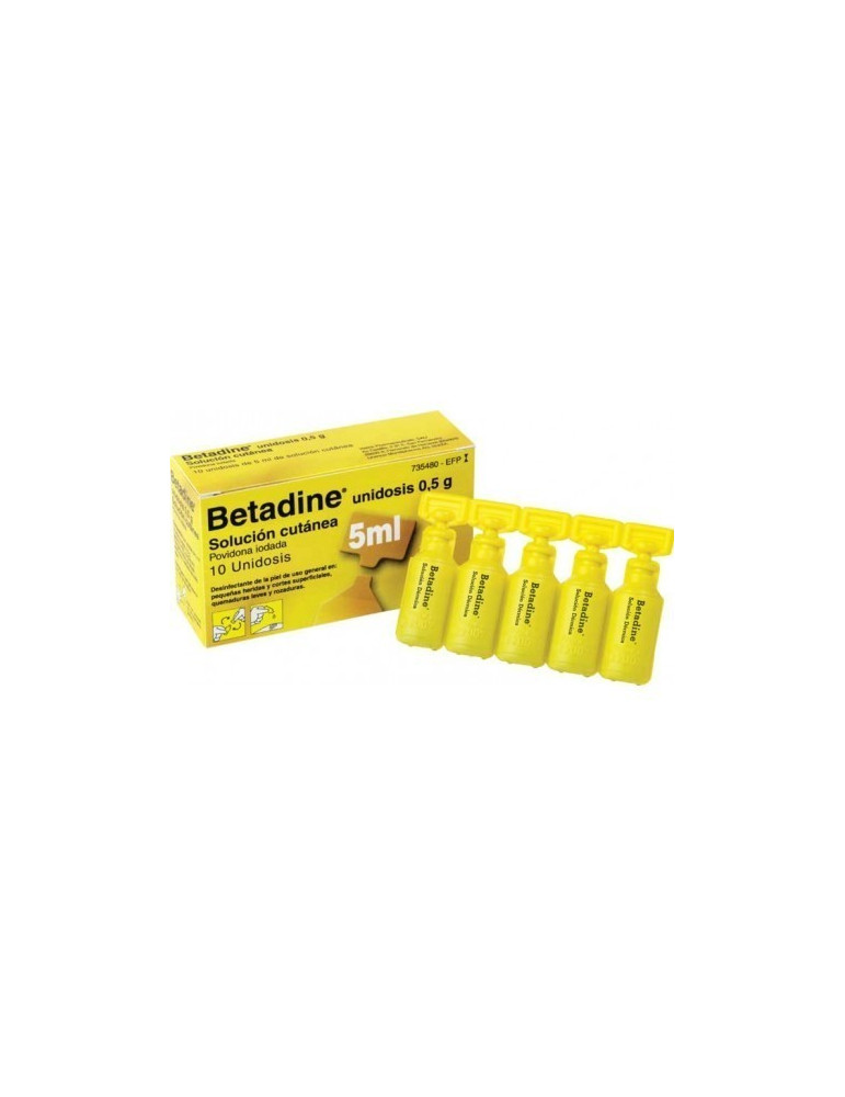 BETADINE 10 UNIDOSIS 0,5ML