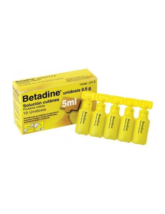 BETADINE 10 UNIDOSIS 0,5ML